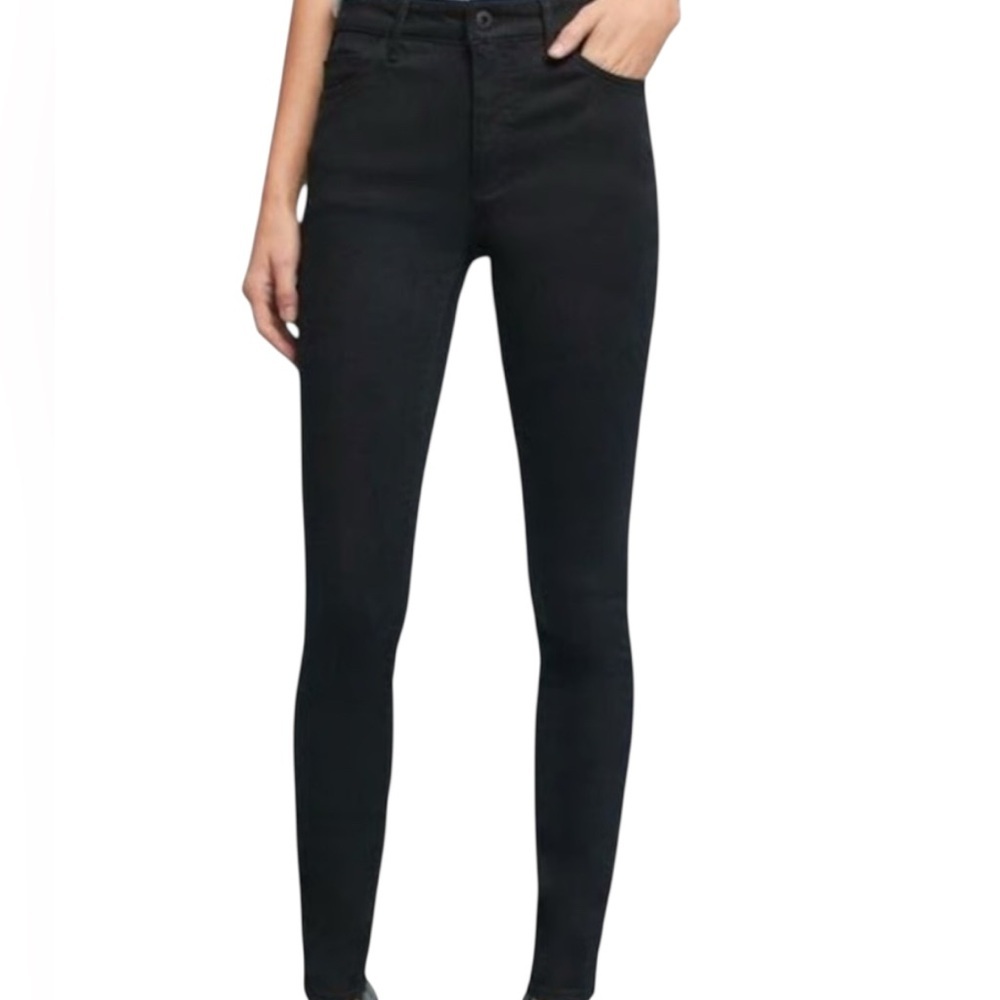 Anthropologie Pilcro and the Letterpress Jeans High Rise Skinny Black Denim  25